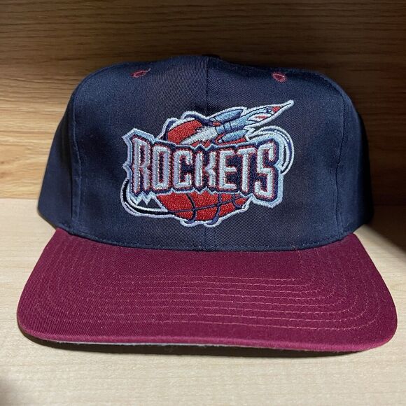 Vintage Houston Rockets Twins Enterprise Snapback Cap Hat - NWT - Picture 2 of 12